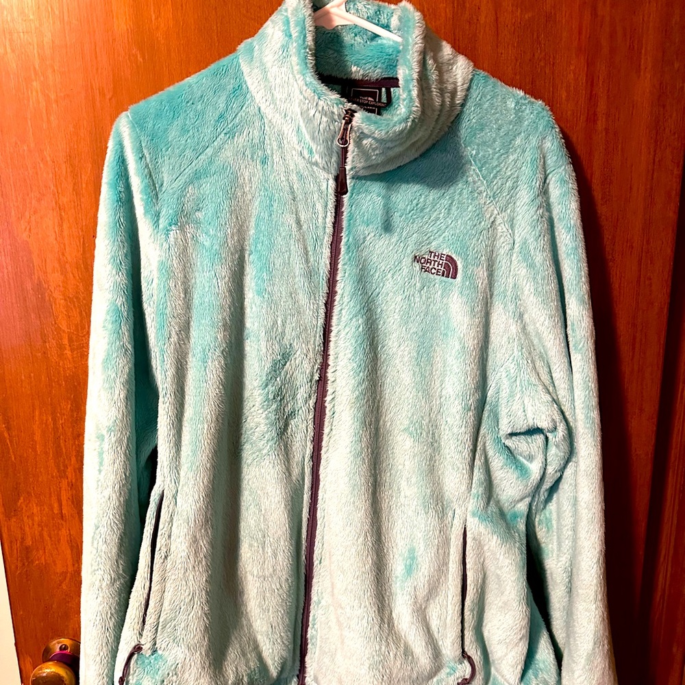 North face. Fuzzy zip jacket
